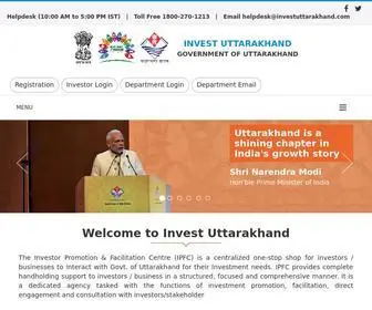 Investuttarakhand.com(Invest Uttarakhand) Screenshot