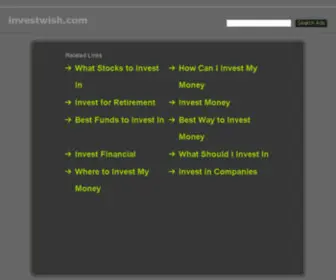Investwish.com(Investwish) Screenshot