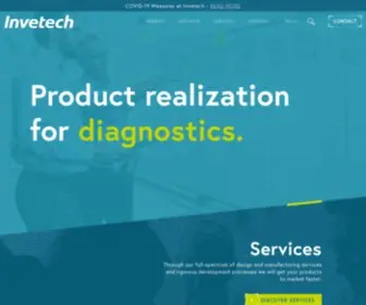 Invetechgroup.com(Product Development for Healthcare & Diagnostics) Screenshot