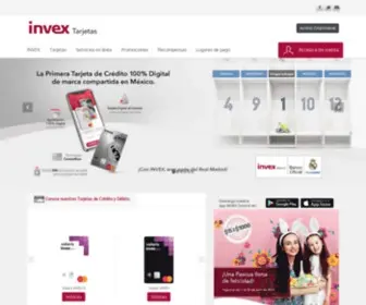 Invextarjetas.com.mx(INVEX) Screenshot