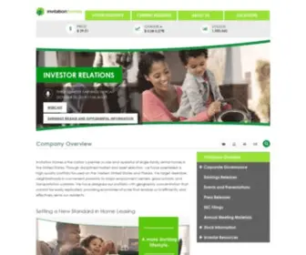 INVH.com(Company Overview) Screenshot