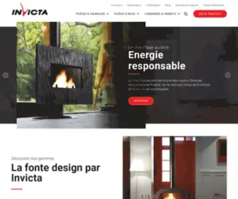 Invicta.fr(Invicta, fabricant français, spécialiste européen du chauffage au bois) Screenshot