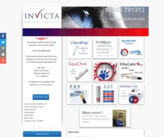 Invictavet.com(Invicta Animal Health) Screenshot