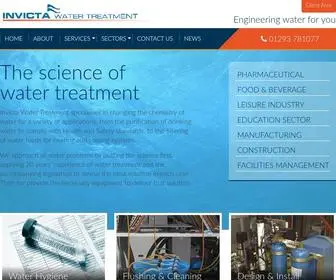 Invictawatertreatment.co.uk(Water Hygiene) Screenshot