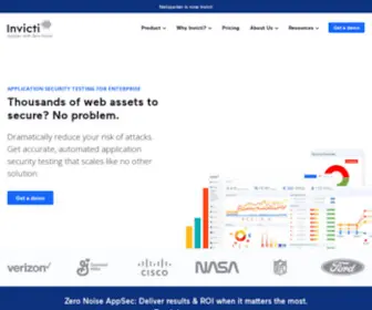 Invicti.com(Invicti (formerly Netsparker)) Screenshot