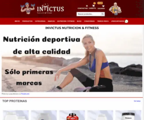 Invictusnutricion.com(INVICTUS NUTRICION & FITNESS) Screenshot