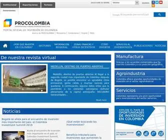 Inviertaencolombia.com.co(Portal Oficial de Inversión de Colombia) Screenshot