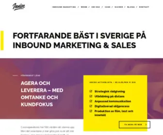 Invise.se(Specialister på inbound marketing i Sverige) Screenshot