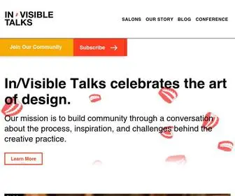 Invisibletalks.com(A Design Conference) Screenshot