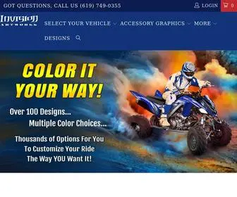 Invisionartworks.com(ATV, Motocross, Snowmobile & Side-X) Screenshot