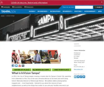 Invisiontampa.com(Downtown Tampa Area Master Plan) Screenshot