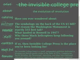 Invispress.com(The Invisible College Press) Screenshot