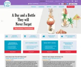 Invitationinabottle.com(Invitation In A Bottle) Screenshot