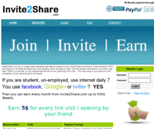Invite2Share.com(Invite2Share) Screenshot
