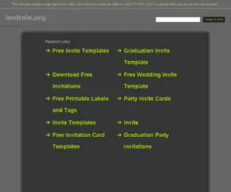 Invitein.org(Invitation Templates) Screenshot