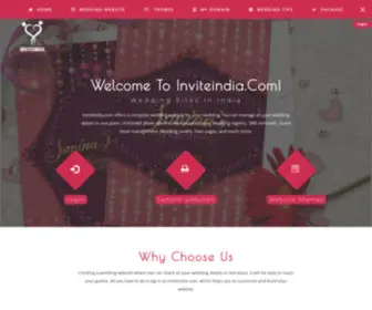 Inviteindia.com(Free wedding website) Screenshot