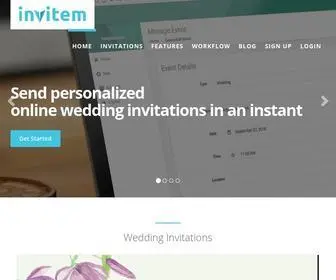 Invitem.in(Personalized Online wedding invitations) Screenshot