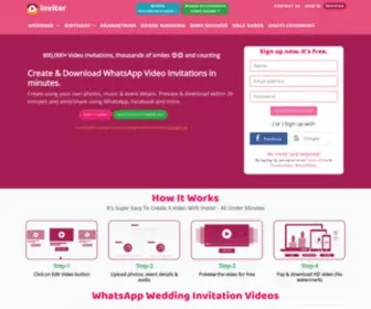 Inviter.com(Online Invitation Video Maker) Screenshot