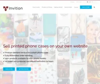 Invition.eu(Print On Demand service for phone cases and tablet covers) Screenshot