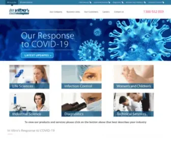 Invitro.com.au(In Vitro Technologies) Screenshot