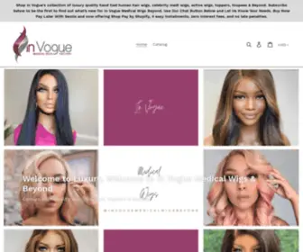 Invoguemedicalwigsbeyond.com(In Vogue Medical Wigs & Beyond) Screenshot