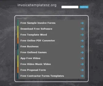 Invoicetemplatesz.org(Free Invoice Templates) Screenshot