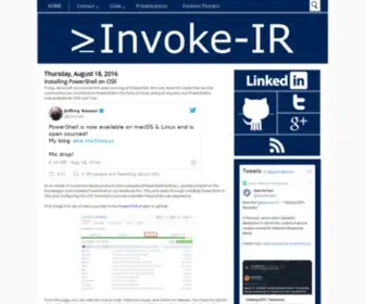 Invoke-IR.com(PowerShell Digital Forensics and Incident Response) Screenshot