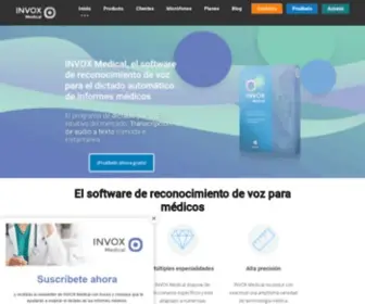 Invoxmedical.com(INVOX Medical: la solución definitiva para dictar informes médicos) Screenshot