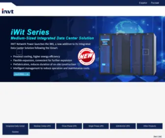 INVT-Power.com(INVT Power is a leading UPS(uninterruptible power supply)) Screenshot