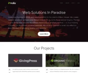 Invulu.com(WordPress Website Products and Services) Screenshot