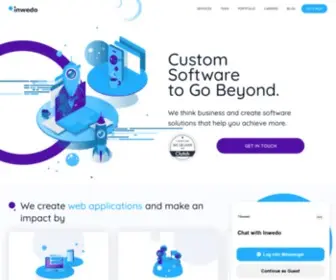 Inwedo.com(Custom Software to Go Beyond) Screenshot