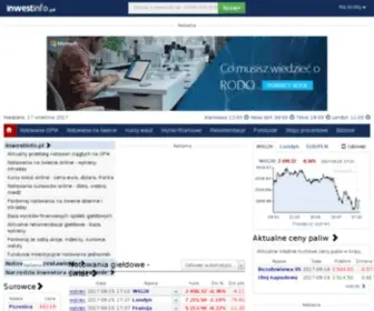 Inwestinfo.pl(Giełdy na świecie online) Screenshot