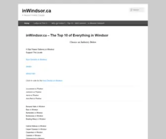 Inwindsor.ca(In Windsor Ontario Canada) Screenshot