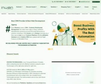 Inwoin.com(Inwoin-Bespoke CRMs) Screenshot