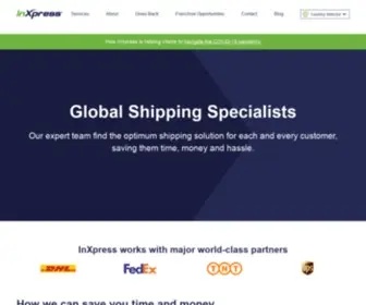 Inxpress.com(InXpress Global Shipping Solutions Franchise) Screenshot