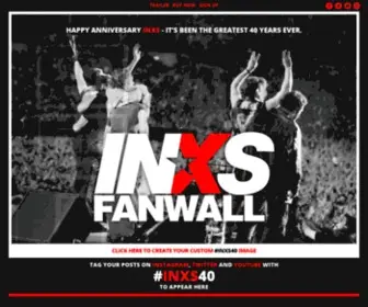 INXS40.com(INXS 40) Screenshot