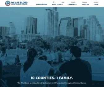 Inyourhands.org(We Are Blood) Screenshot