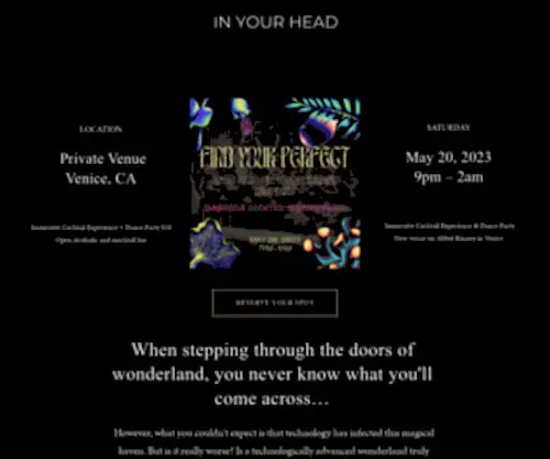 Inyourhead.org(LIFESTYLE) Screenshot