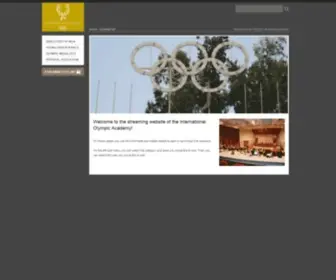 Ioa-Sessions.org(The streaming website of the International Olympic Academy) Screenshot