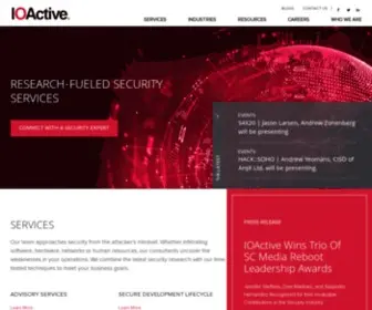 Ioactive.com(IOActive is the global leader in cybersecurity) Screenshot