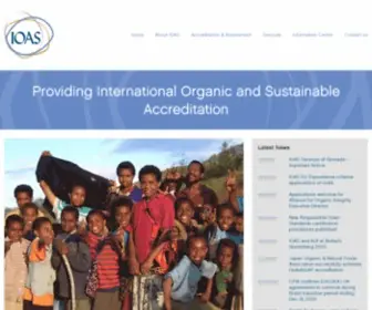 Ioas.org(Providing International Organic and Sustainable Accreditation) Screenshot
