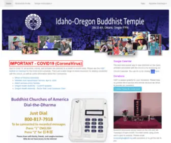 Iobt.org(Idaho Oregon Buddhist Temple Ontario Oregon Boise Idaho) Screenshot