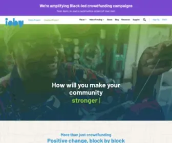 Ioby.org(Crowdfunding for communities) Screenshot