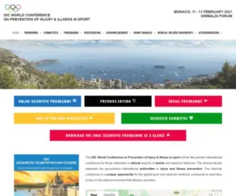 Ioc-Preventionconference.org(IOC 2021) Screenshot