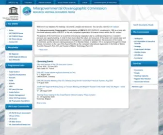 Ioc-Unesco.org(Intergovernmental Oceanographic Commission) Screenshot