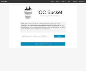 Iocbucket.com(iocbucket) Screenshot