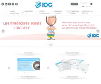 Ioc.eu.com(Institut Oenologique de Champagne) Screenshot