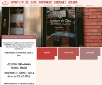 Iocl.com.ar(Instituto de Ojos Doctores Cortinez Losada) Screenshot