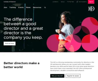 Iod.com(Institute of Directors) Screenshot