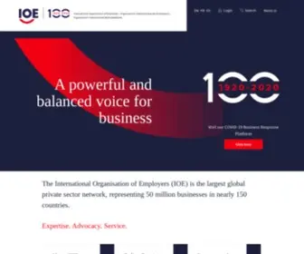 Ioe-EMP.org(International Organisation of Employers) Screenshot
